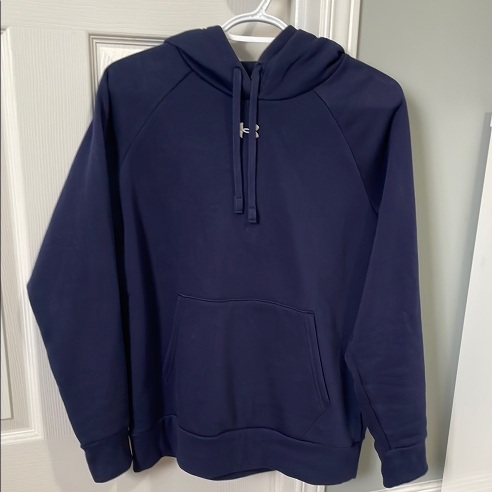 Under Armour Navy Blue Hoodie (worn once)